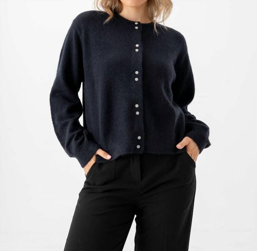 NEW PART TWO women's ninell cardigan in navy blue